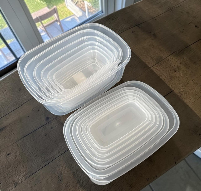 Set de 6 Toppers Diferentes Tamaños con Tapa Blanca