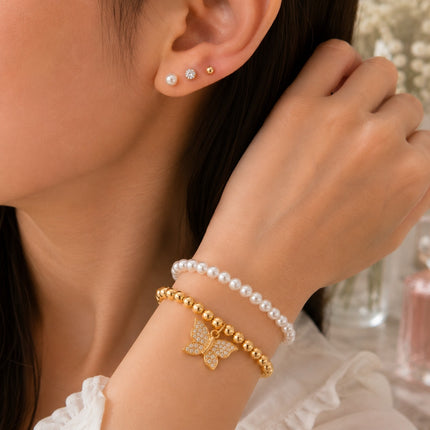 12 Sets de Joyeria 2 Pulseras y 3 Pares de Aretes Pedreria $15.9 c/u