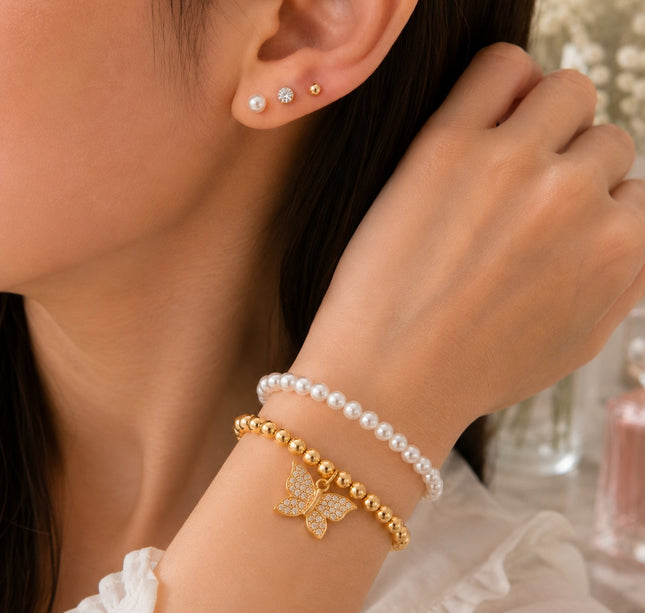 12 Sets de Joyeria 2 Pulseras y 3 Pares de Aretes Pedreria $15.9 c/u