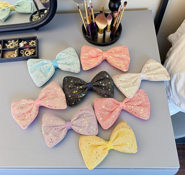 12 Moños Destellos Diamantados Colores $6.5 c/u