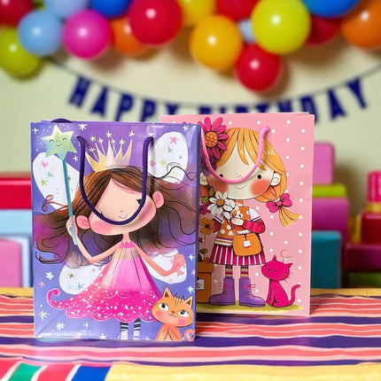12 Bolsas  de Regalo Decoradas $6.9 c/u