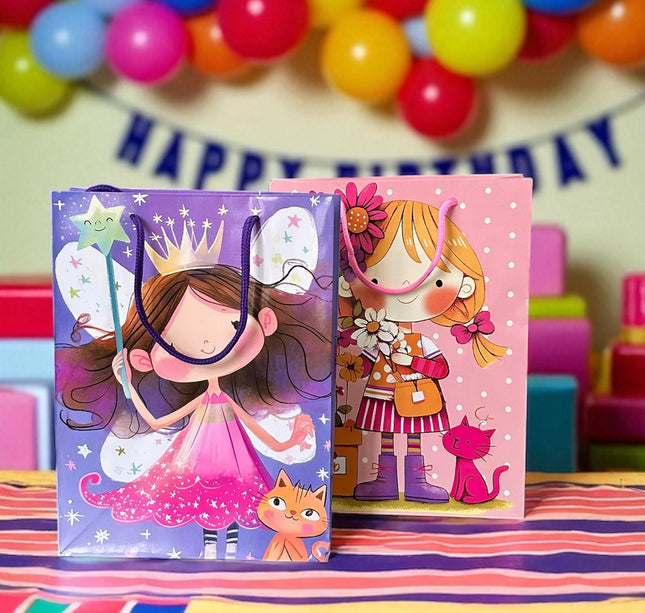 12 Bolsas  de Regalo Decoradas $6.9 c/u