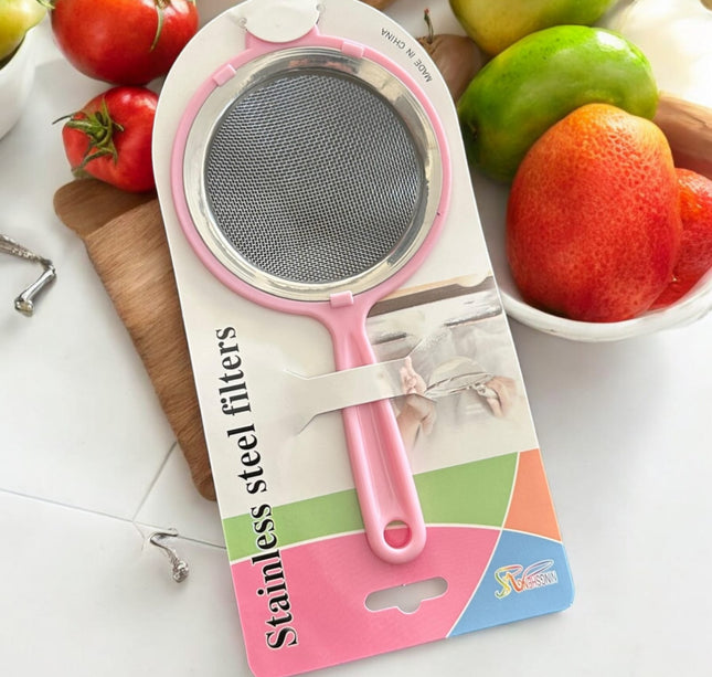 6 Coladores de metal con mago de colores $13.9 c/u