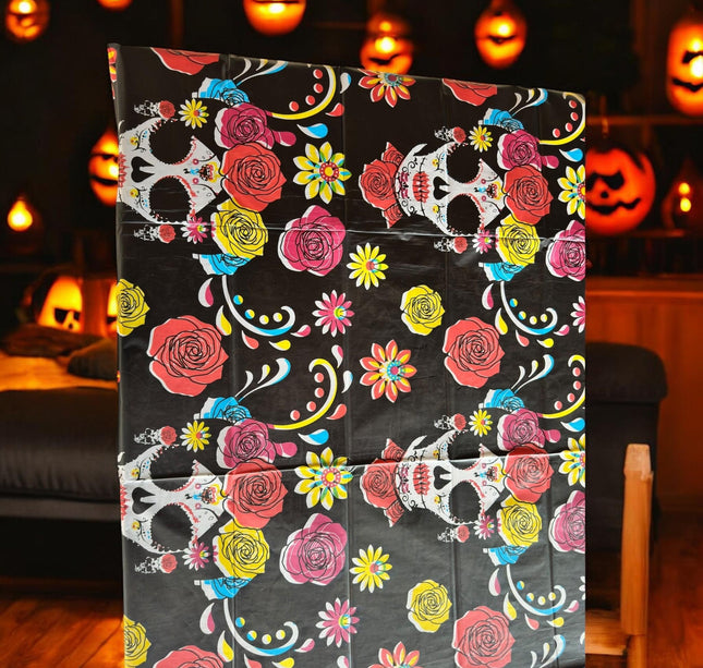 Mantel Halloween Estampado Plastificado