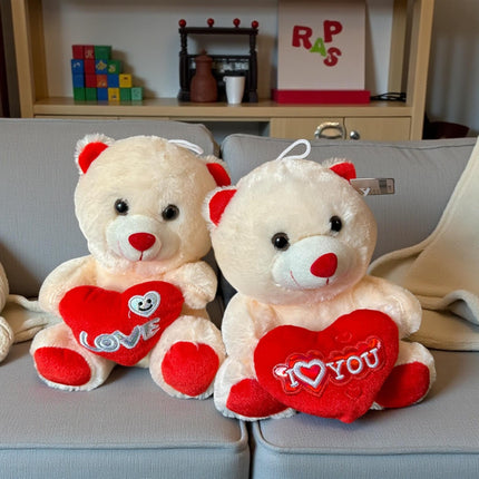 3 Oso de Peluche con Corazoncito Rosa/Rojo/Café/Beige $69 c/u