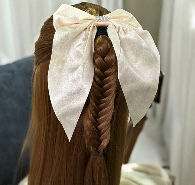 12 Moños Coquette con Pedreria Satin $7.9 c/u
