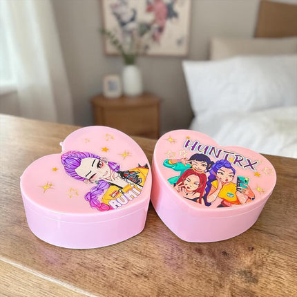 Joyero Guerreras K-Pop con Espejo en Forma de Corazon