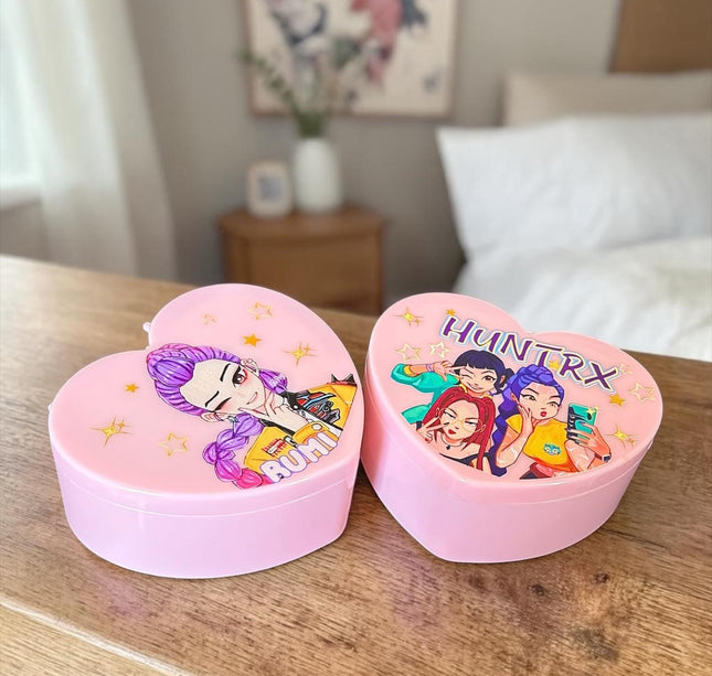 Joyero Guerreras K-Pop con Espejo en Forma de Corazon