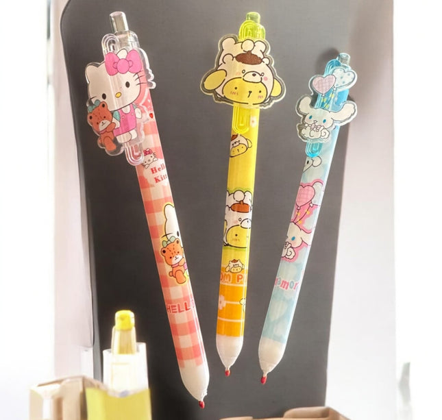 48 Lapiceros de Gel Figurita Sanrio $3.9 c/u