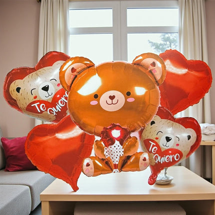 3 Sets 5 Globos Corazones "San Valentin" $29 c/u