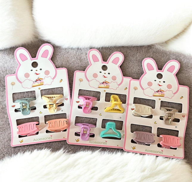 12 Sets 4 Pincitas para Cabello Colores $5.8 c/u