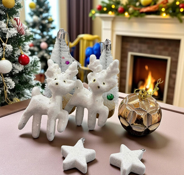 Set Navideño Esferas y Decoraciones Brillos