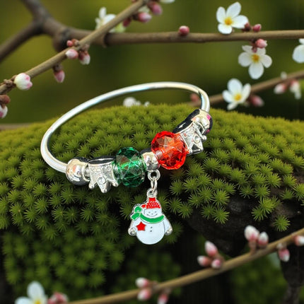 12 Pulseras Pandora Navideña Plateada $7.5 c/u