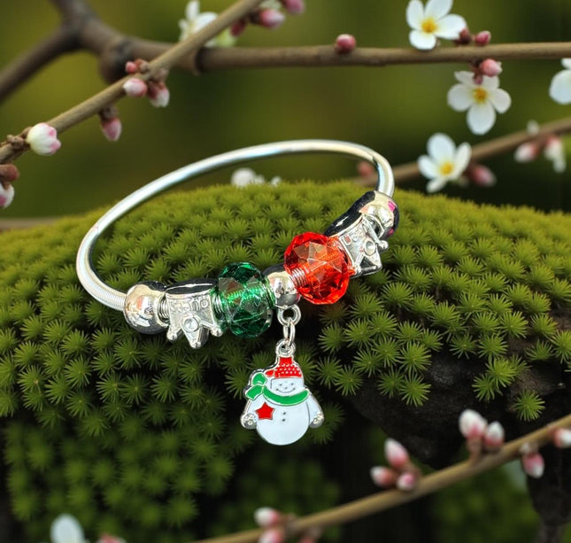 12 Pulseras Pandora Navideña Plateada $7.5 c/u