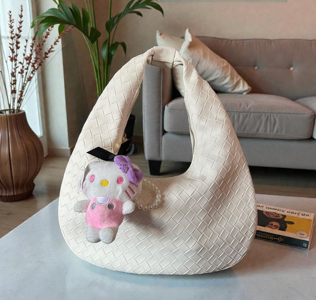 Llavero Kitty Perlas Peluche