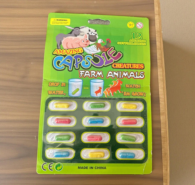 12 Capsulas de Animalitos para Agua $1.58 c/u
