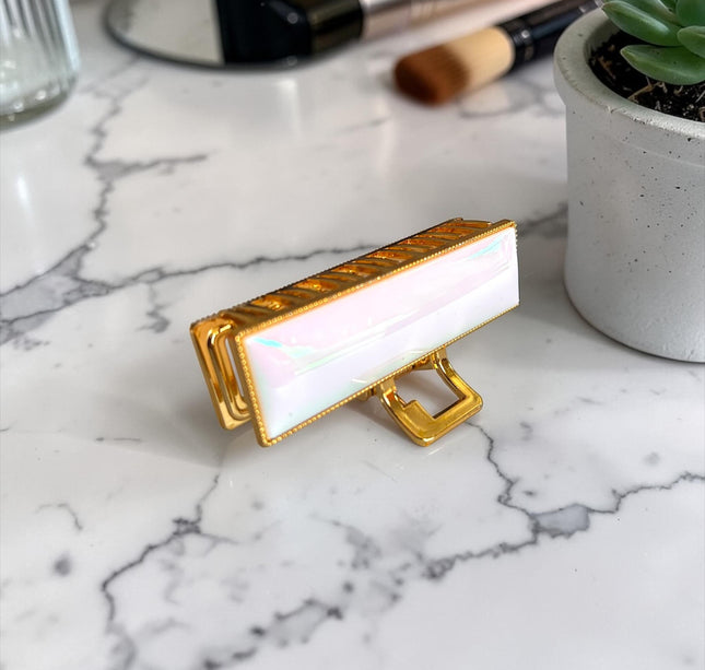 12 Pinzas Doradas Aperladas Diferentes Formas $11.9 c/u