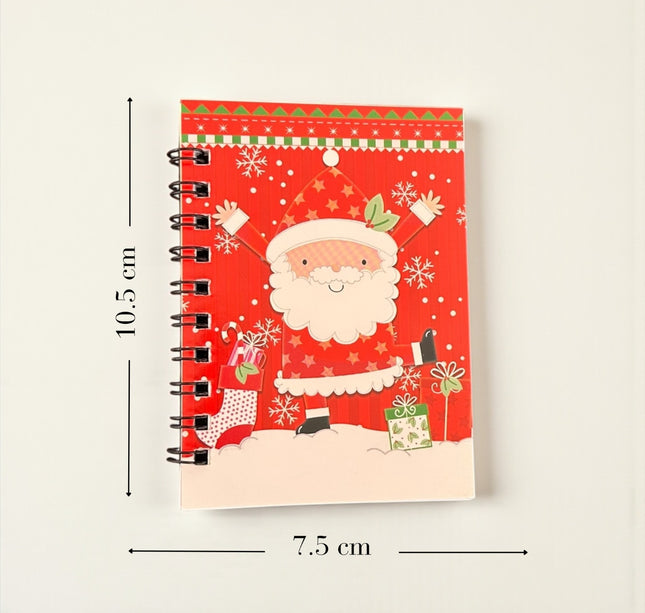12 Libretitas Navideñas Santa con Lapicero $5.9 c/u
