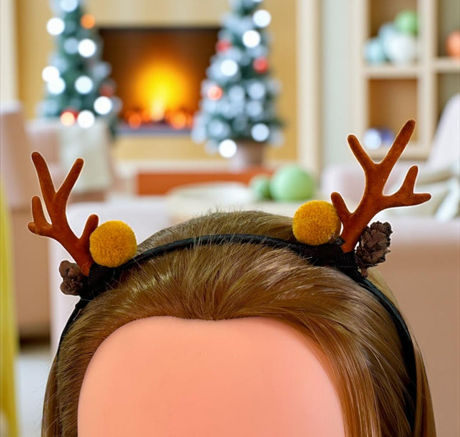 12 Diademas Navideñas Renito $7.5 c/u