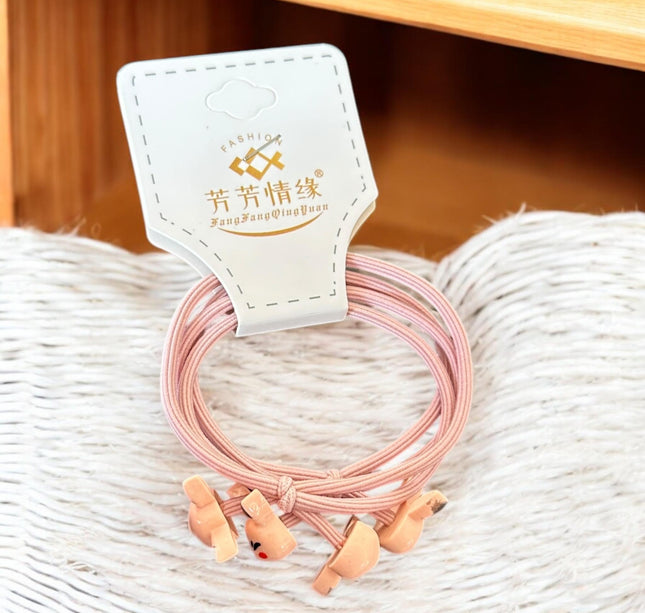 12 Sets de Ligas para Cabello Decoradas $5.9 c/u