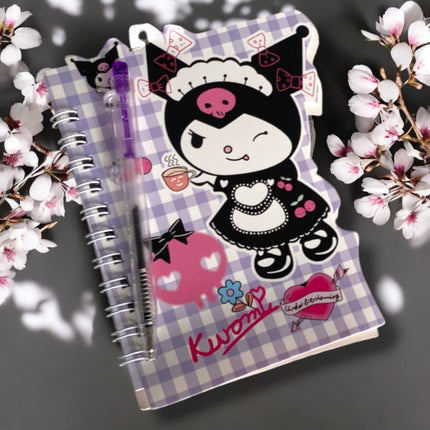 12 Libretitas Kuromi con pluma $6 c/u