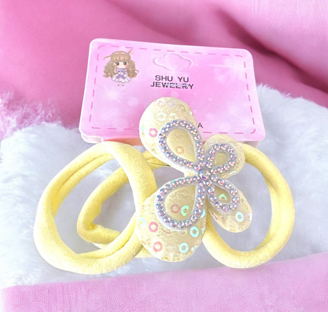 12 Sets donas para Cabello Mariposa Brillante $6 c/u