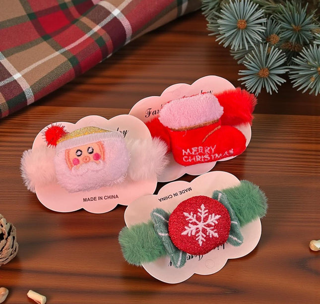 12 Scrunchie Dona Navideña $7.5 c/u