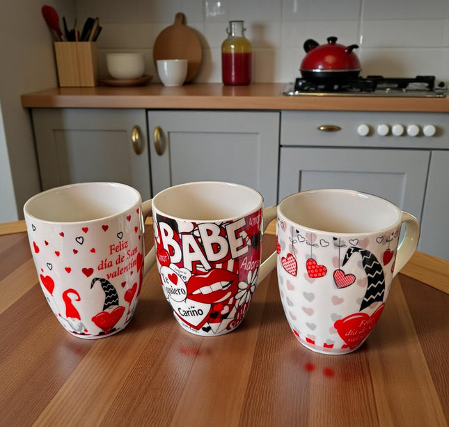 3 Taza San Valentin Amor "San Valentin" $29 c/u
