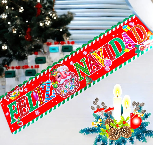 6 Letrero Feliz Navidad 80 centimetros $17.8 c/u