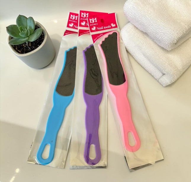 12 Limas para Pies Colores Forma Píecito $4.9 c/u