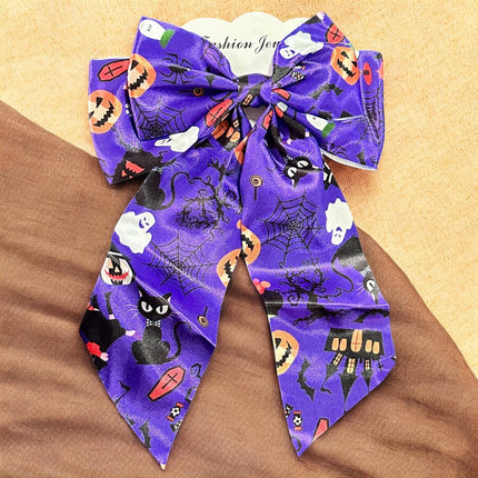 12 Moños Halloween Estampados $6.75 c/u