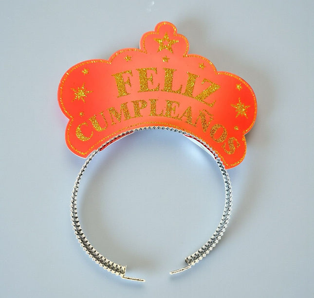 Paquete con 6 Diademas Feliz Cumpleaños