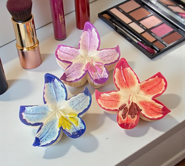 12 Pinzas para Cabello Flores Lindas $12.5 c/u