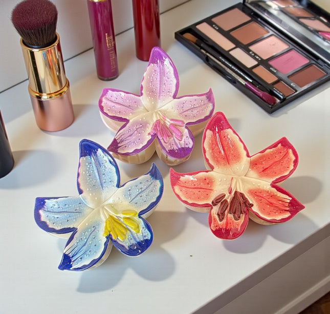 12 Pinzas para Cabello Flores Lindas $12.5 c/u