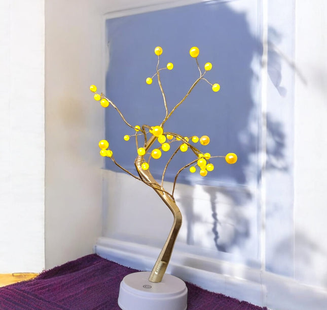 Arbol Led Decorativo Perlas Escritorio