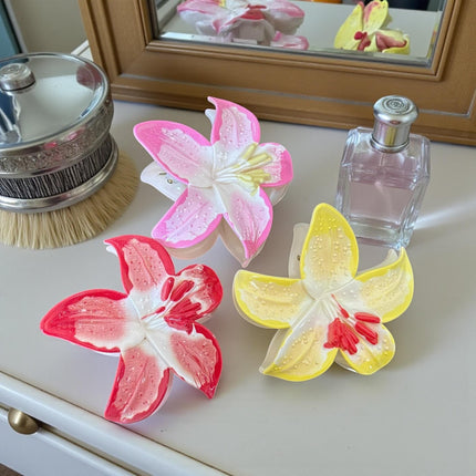 12 Pinzas para Cabello Flores Lindas $12.5 c/u