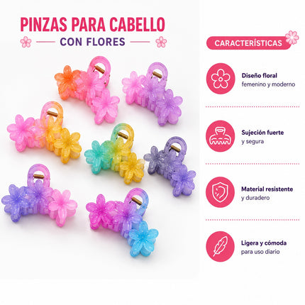 12 Pinzas Hawainas Triples Difunimadas $13.5 c/u