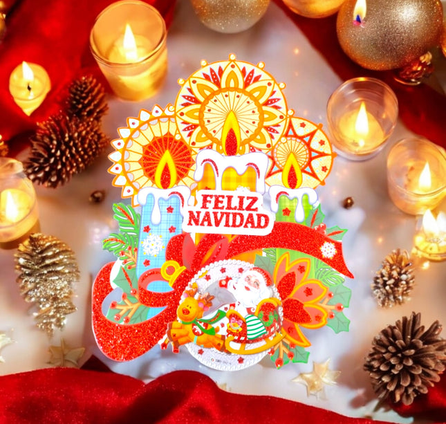 10 Colgantes Navideños 25 cm $4.9 c/u