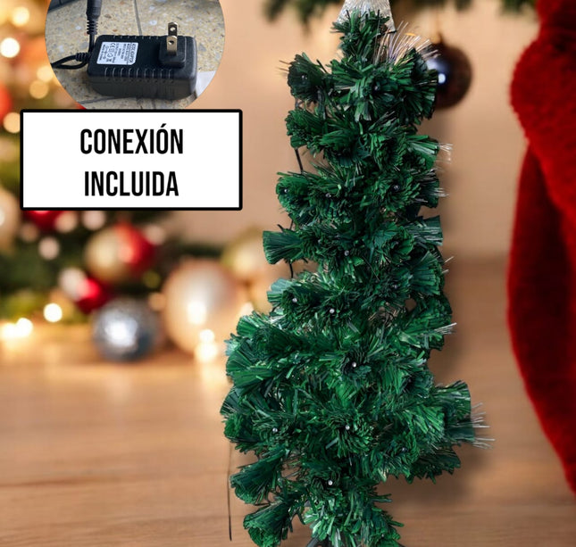 Arbol de Navidad con luces Fibra y estrella incluidad 90cm
