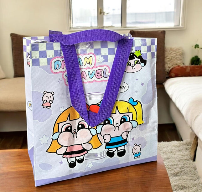 12 Bolsas Reutilizables Chicas Superpoderosas $7.7 c/u