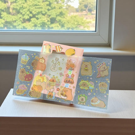 30 Cajitas con Stickers Capibaras $4.2 c/u