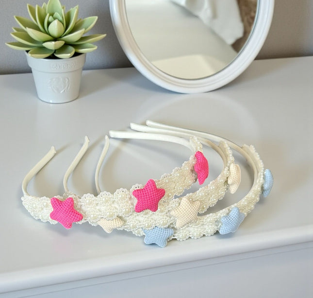 OFERTA!!! 12 Diademas Decoradas Perlas (Modelo Variado) de $9.75 A SOLO $7.42 C/U