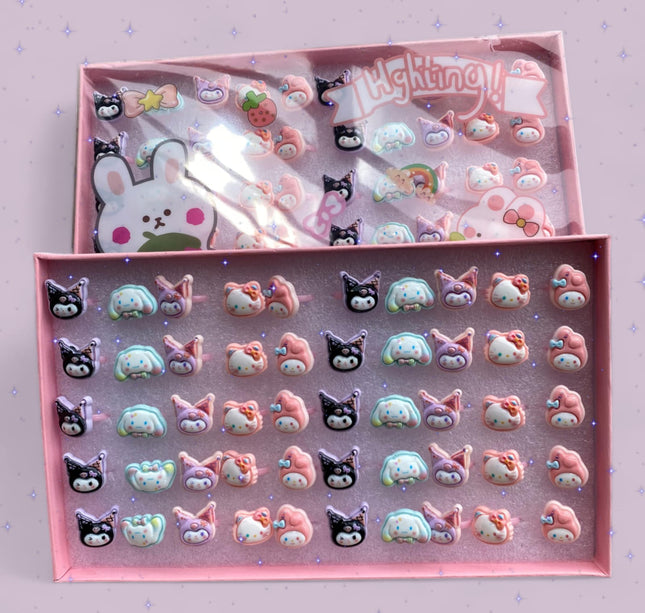 50 Anillos Sanrio $2.52 c/u