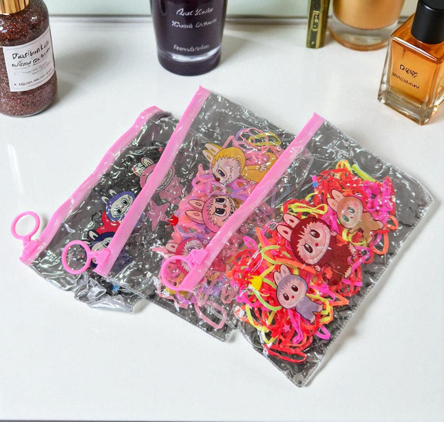 12 Bolsas Labubus Resellables con Ligas para el cabello $6 c/u