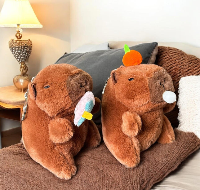 12 Llaveros Capibara con Accesorios $49 c/u