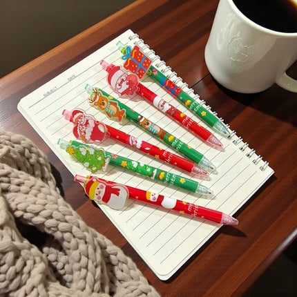 48 Lapiceros Multitintas Santa Navideños $7.82 c/u