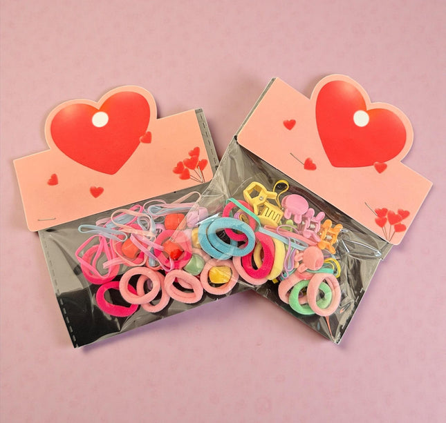 12 Sets de Accesorios para Cabello "Corazon" $5.9 c/u