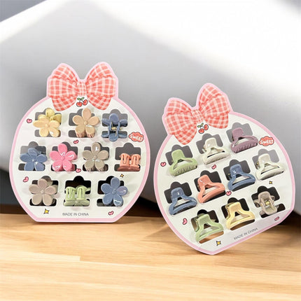 12 Sets de 10 pincitas para Cabello Figuras $12.5 c/u