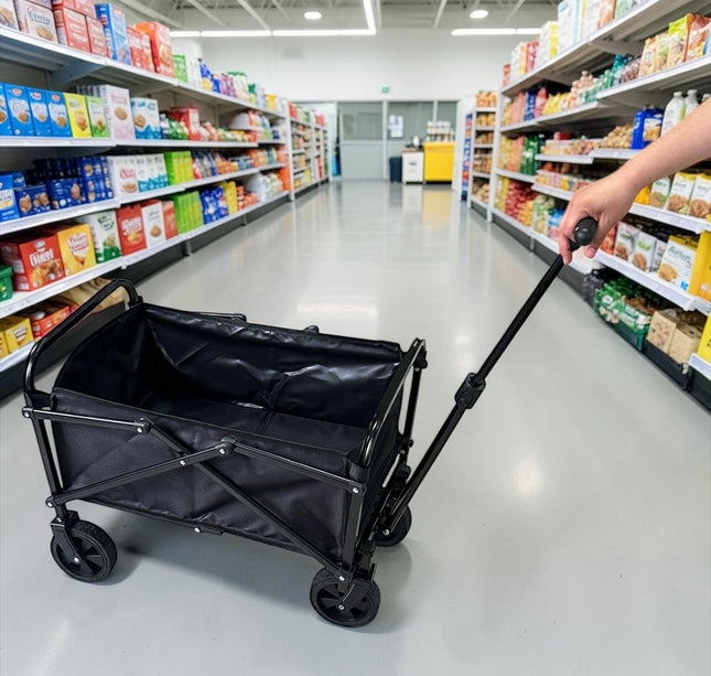 Carrito de SuperMercado Plegable con Agarradera