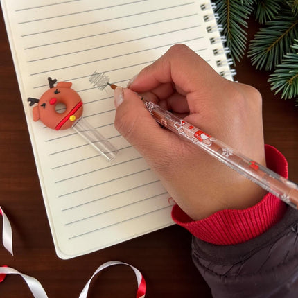 48 Lapices Navideños De Puntillas con Figuras $6.52 c/u